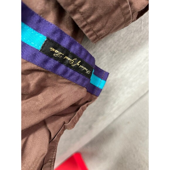 Cavi Long Sleeve Button-up Brown Turquoise Stripes Size2XL (9-03m) - Picture 10 of 12